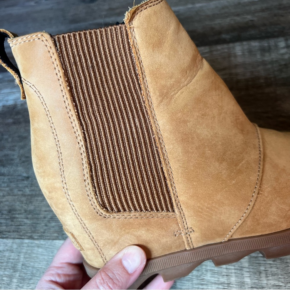 Sorel Brown Ribbed Ankle Boots - Picture 11 of 15